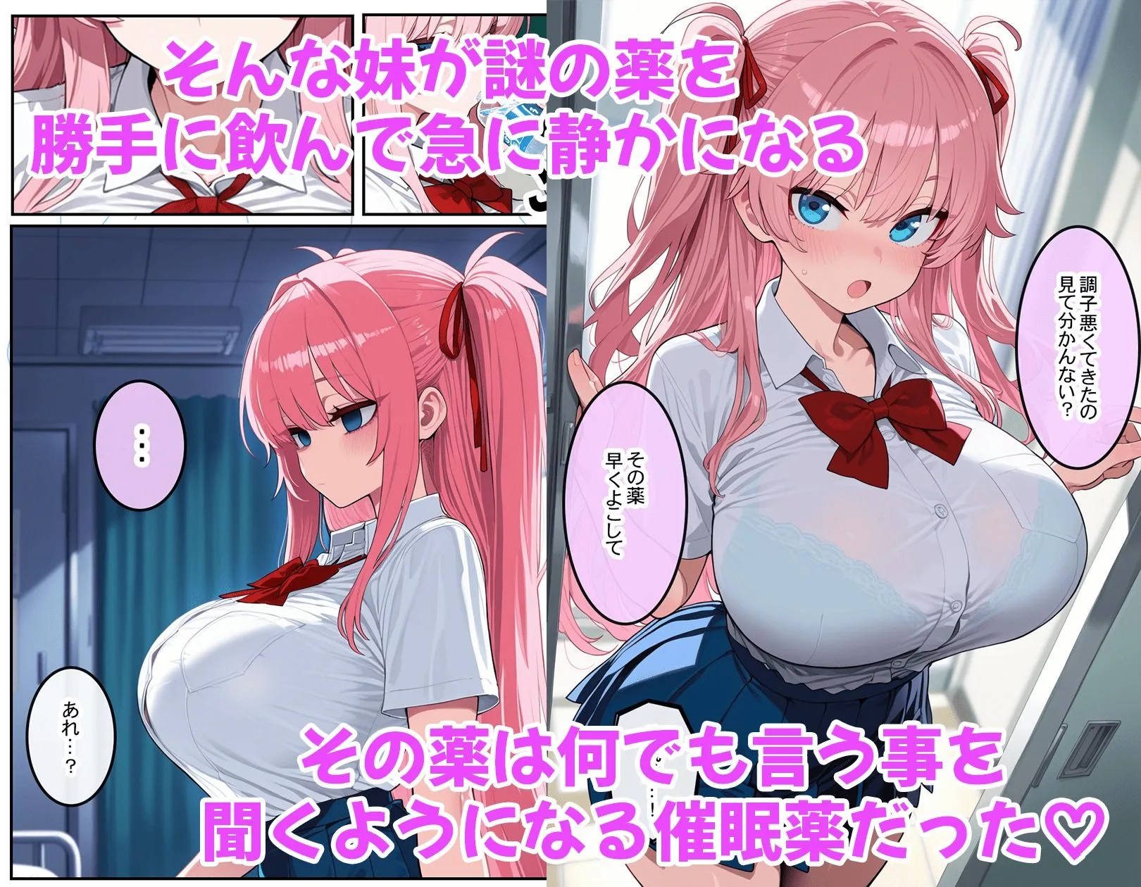 告白シーン｜クソ生意気な妹を俺専用どすけべ サンプル画像2